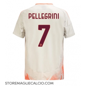 AS Roma Lorenzo Pellegrini #7 Maglia Gara Trasferta Repliche 2024-25 Maniche Corte